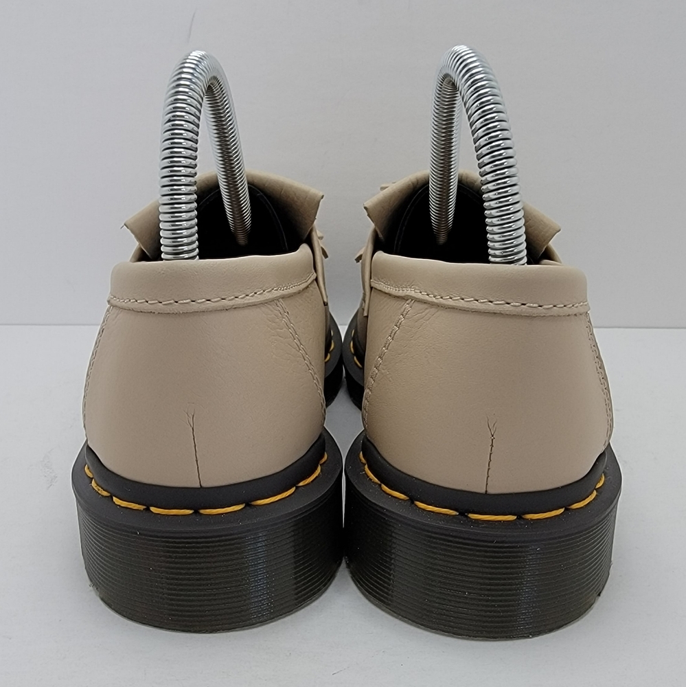 Dr. Martens | Adrian beige tan leather chunky tassel loafer shoes | WMS 7 - Picture 7 of 11